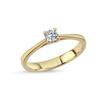 14 kt guld ring, The One serien fra Nuran med ialt 0,23 ct Diamant